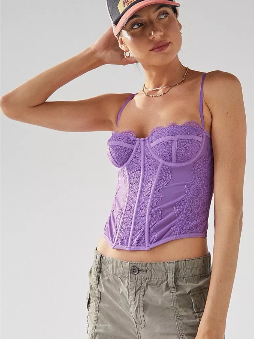 Urban Outfitters Out From Under Modern Love Corset Top
